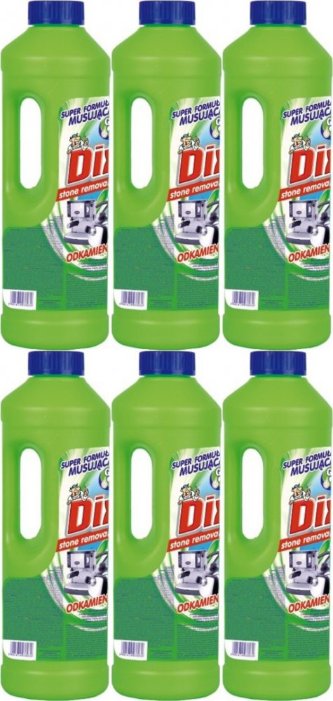 6x Odkamieniacz Dix Gold Drop, musująca formuła, oryginalny, 1000ml