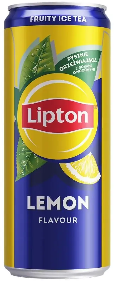 Napój Lipton Ice Tea Lemon, puszka, 0.33ml, KAUCJA