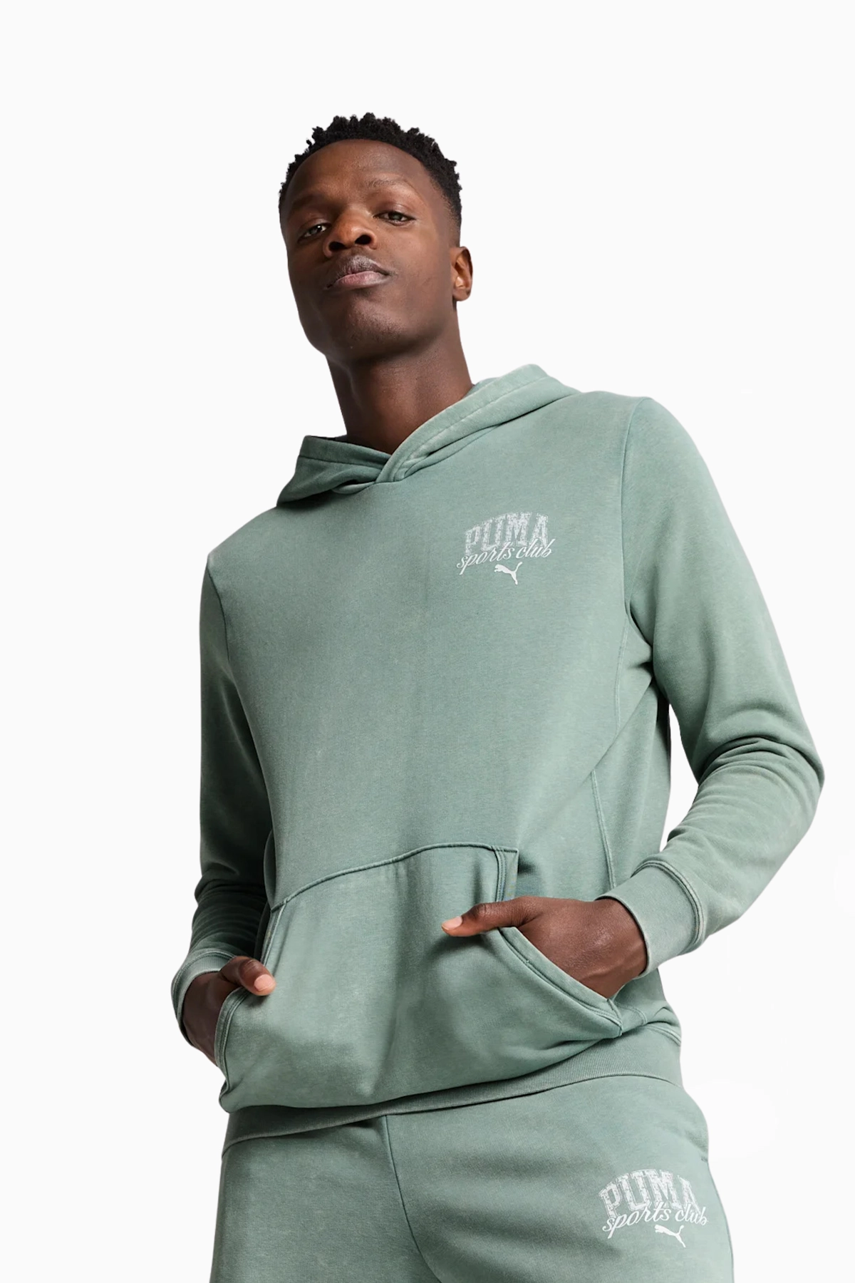 Bluza z kapturem Puma Classics Washed - Zielony