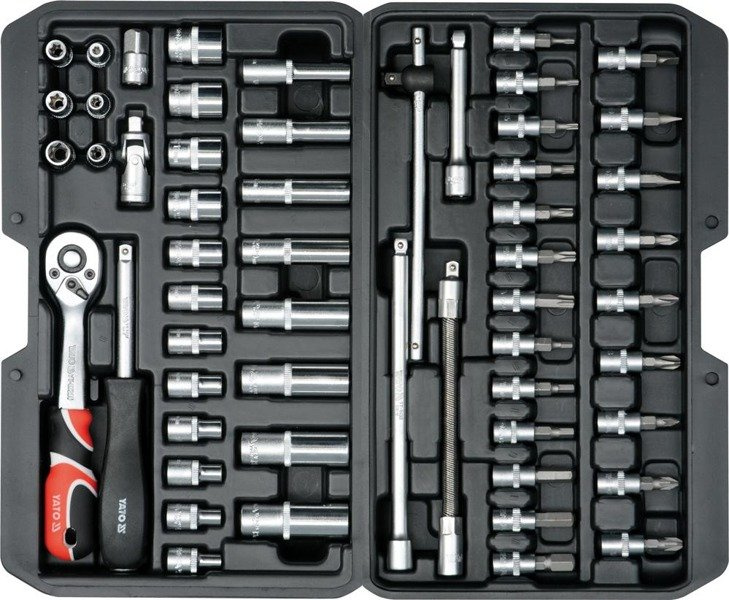 Komplet kluczy 1/4'' 56 elementów Yato