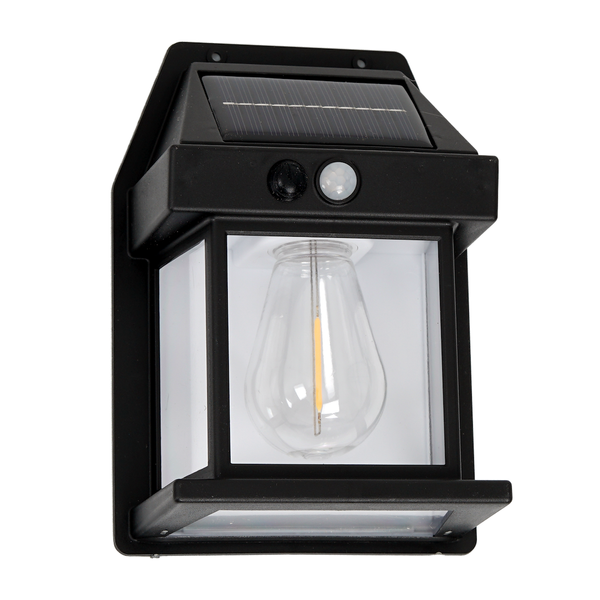 Lampa kinkiet solarny Domek żarówka 17x12cm