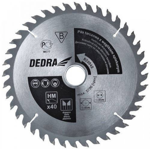 Piła tarczowa do drewna 48 zębów 160x20mm Dedra