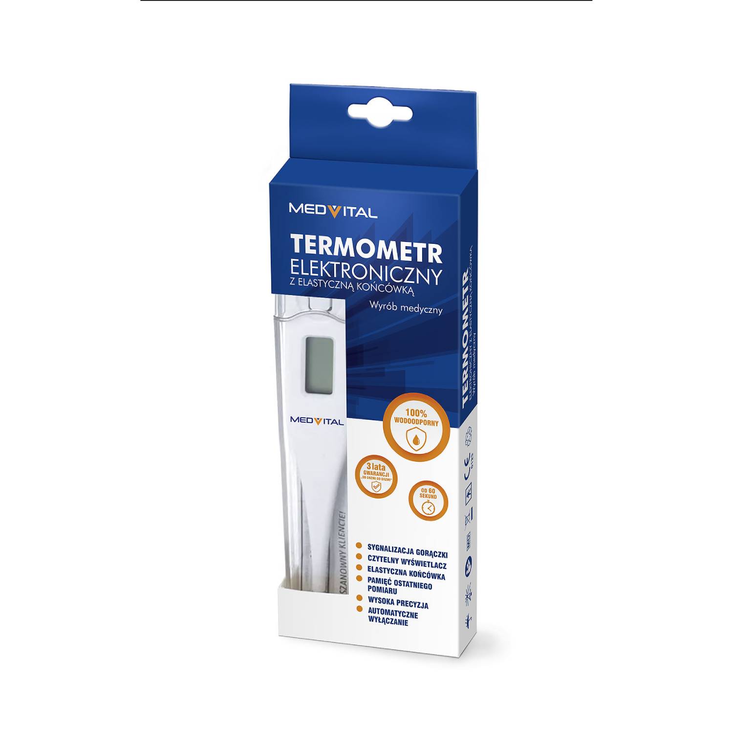 Medvital - termometr elektroniczny, 1 sztuka