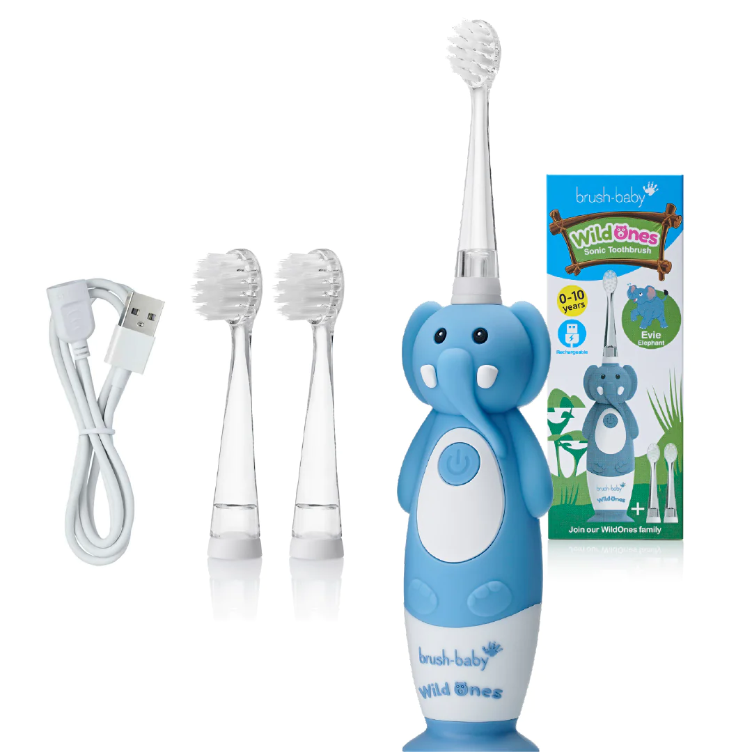 Brush-baby - wildones, soniczna szczoteczka do zębów, słoń, 1 sztuka