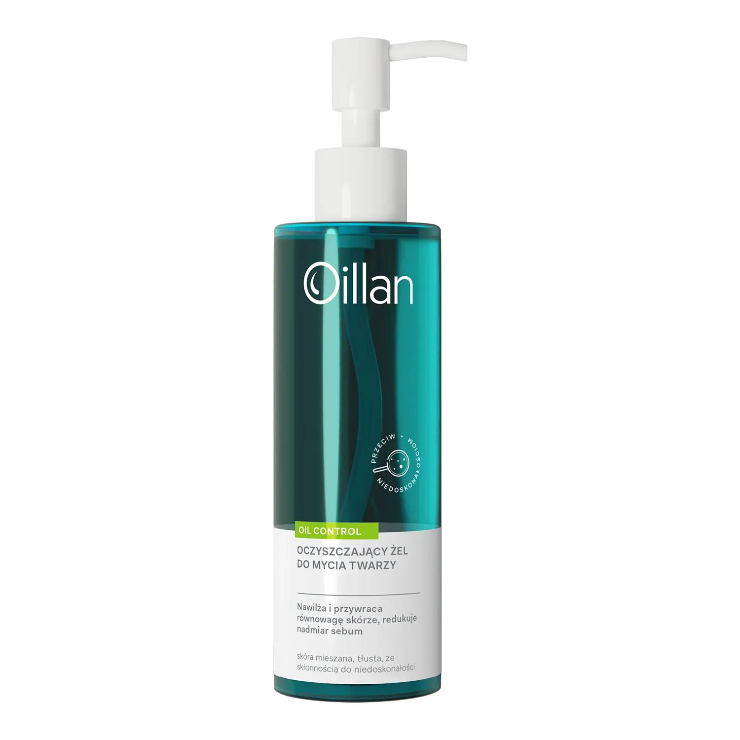 Oillan oil control - oczyszczający żel do mycia twarzy, 200 ml