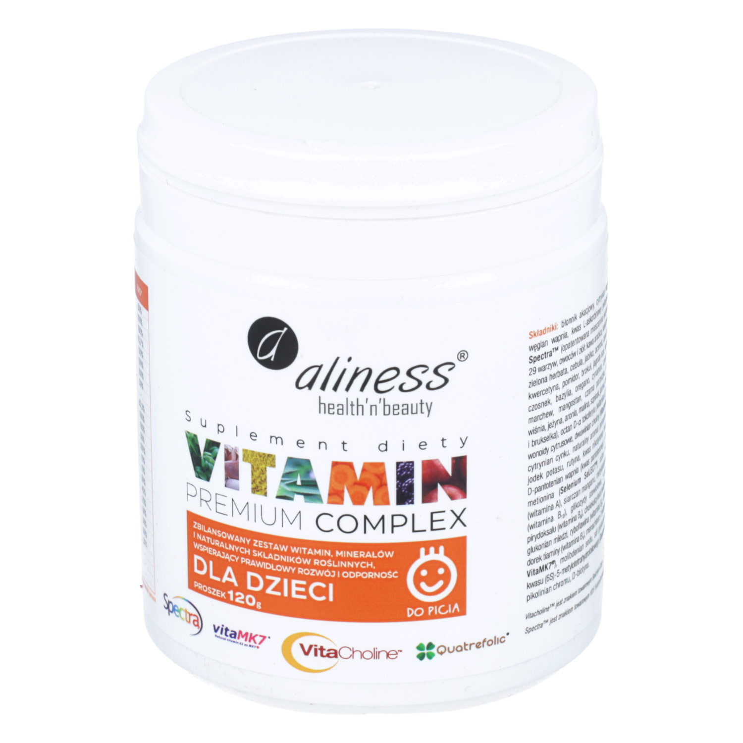Aliness vitamin premium complex - zestaw witamin i minerałów dla dzieci, proszek, 120 g