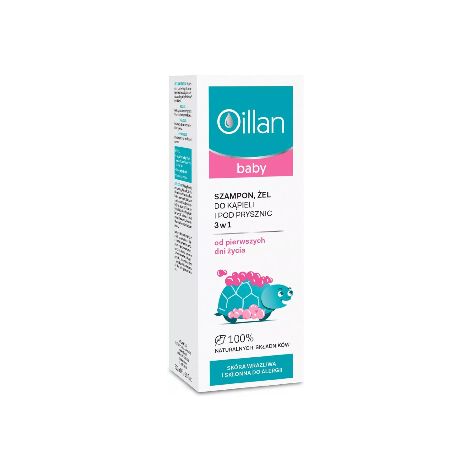 Oillan baby - żel do mycia ciała i włosów 3w1, od 1. dnia życia, 200 ml