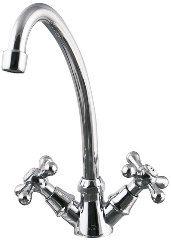 Invena Roma bateria umywalkowa stojąca chrom BU-21-00S