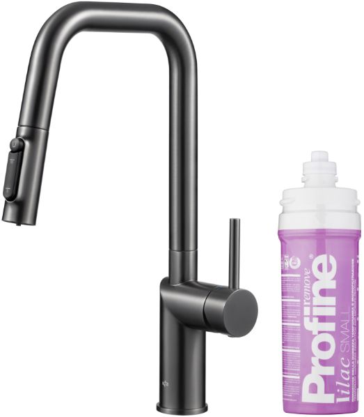 KFA Armatura Duero Pure Style bateria kuchenna z filtrem stojąca gun metal 6623-312-61