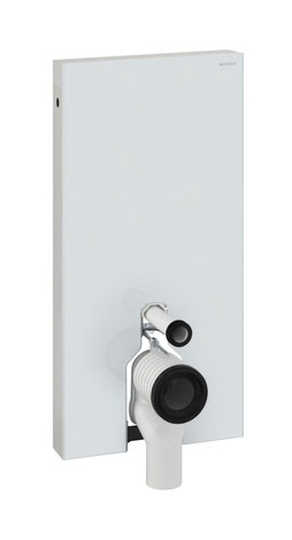 Geberit Monolith moduł sanitarny do miski WC stojącej szkło białe/aluminium 131.002.SI.5