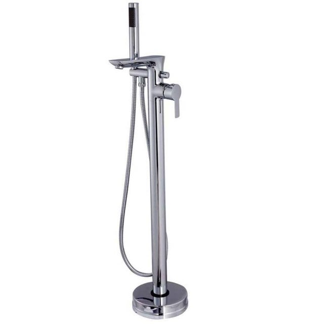 INVENA Bateria wannowa wolnostojąca GLAMOUR z zestawem prysznicowym c