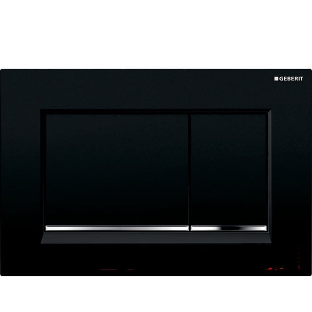 GEBERIT Przycisk do spłuczek Sigma30 246x164x12 mm czarny/chrom błysz
