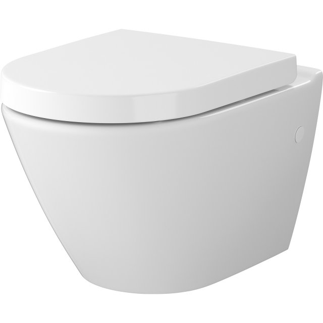MITO Cersanit Miska podwieszana MESTO oval z deską WRAP duroplast wo