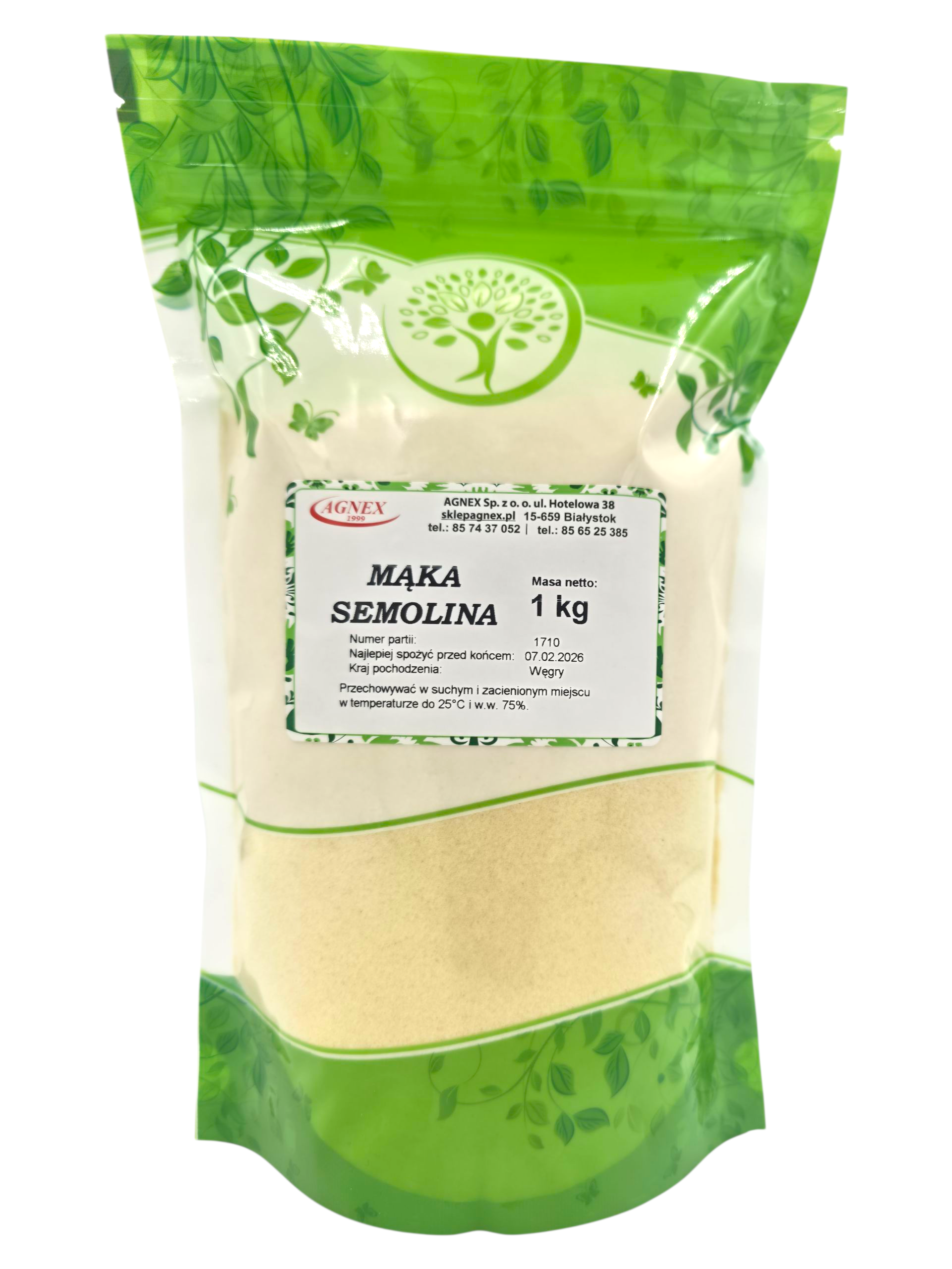 Mąka semolina z pszenicy durum 1 kg