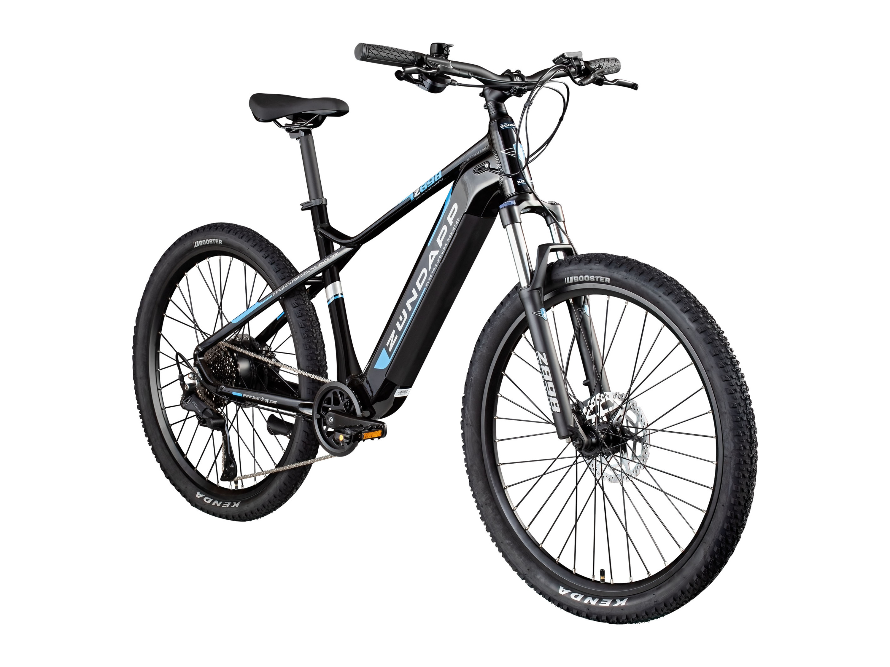 Zündapp Rower elektryczny górski »Z898«, 27,5 cala Czarny/ niebieski