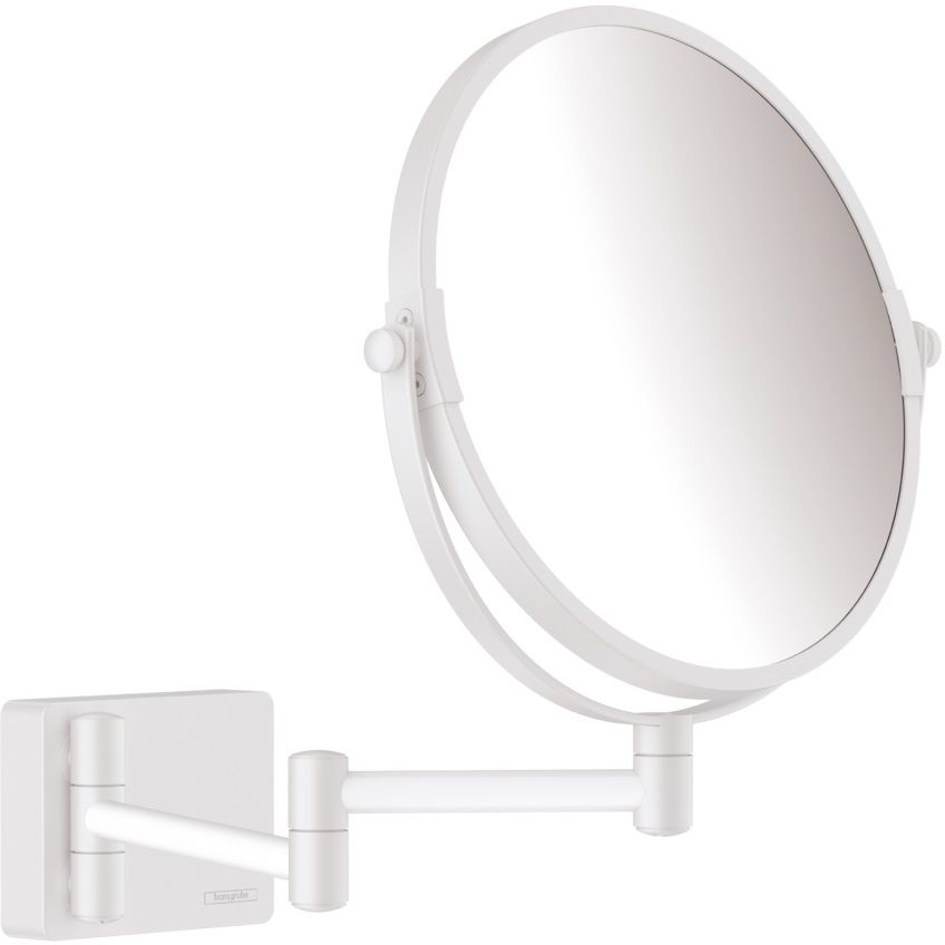 Hansgrohe AddStoris lusterko kosmetyczne 24,6x24,6 cm okrągłe biały 41791700