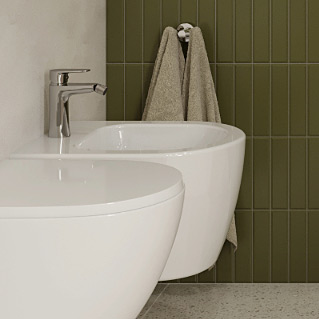 Hagser Della bateria bidetowa stojąca chrom HGR20000031 - Wysyłka w 24h