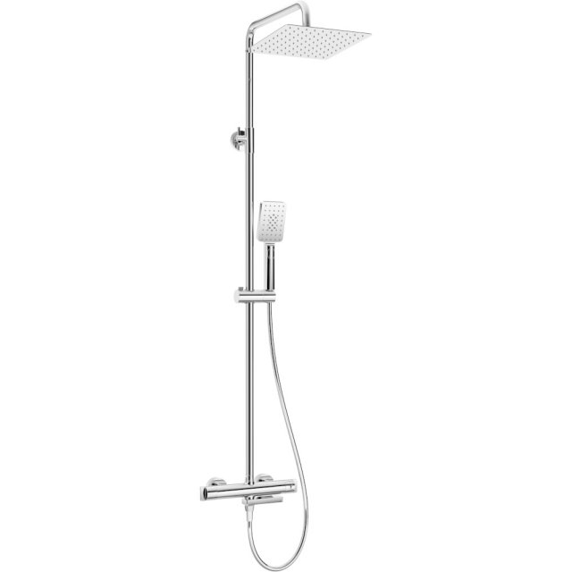 DEANTE Deszczownica THERM chrom z baterią wannową termostatyczną NAC_