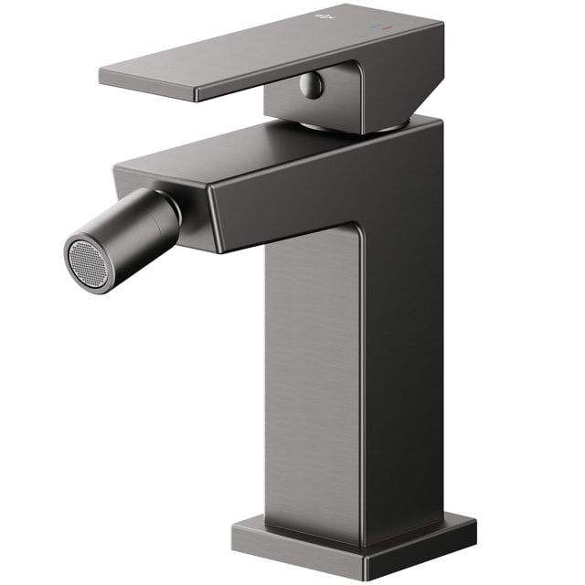 KFA Bateria bidetowa LOGON stojąca gun metal grey PVD + click clack 5