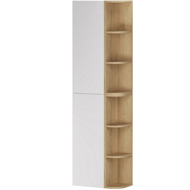 COMAD Zestaw mebli ASTER WHITE 2 półsłupki 30 cm, 2 regały CREMONA 15