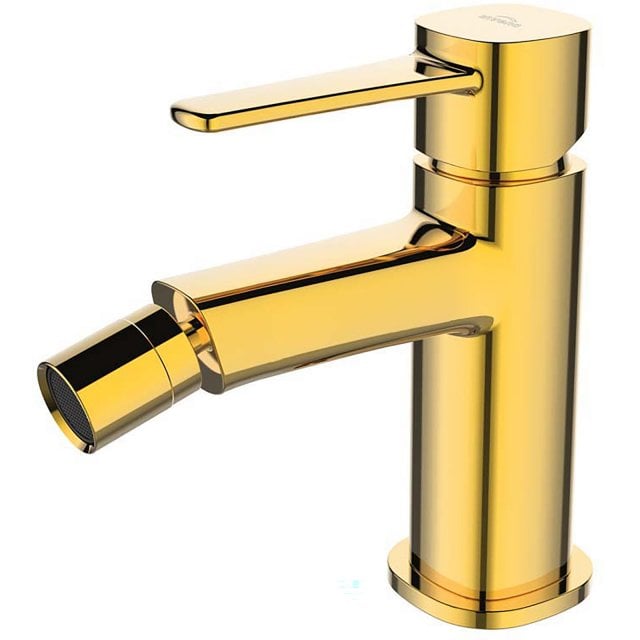 INVENA Bateria bidetowa stojąca GLAMOUR złota BB-02-009-V