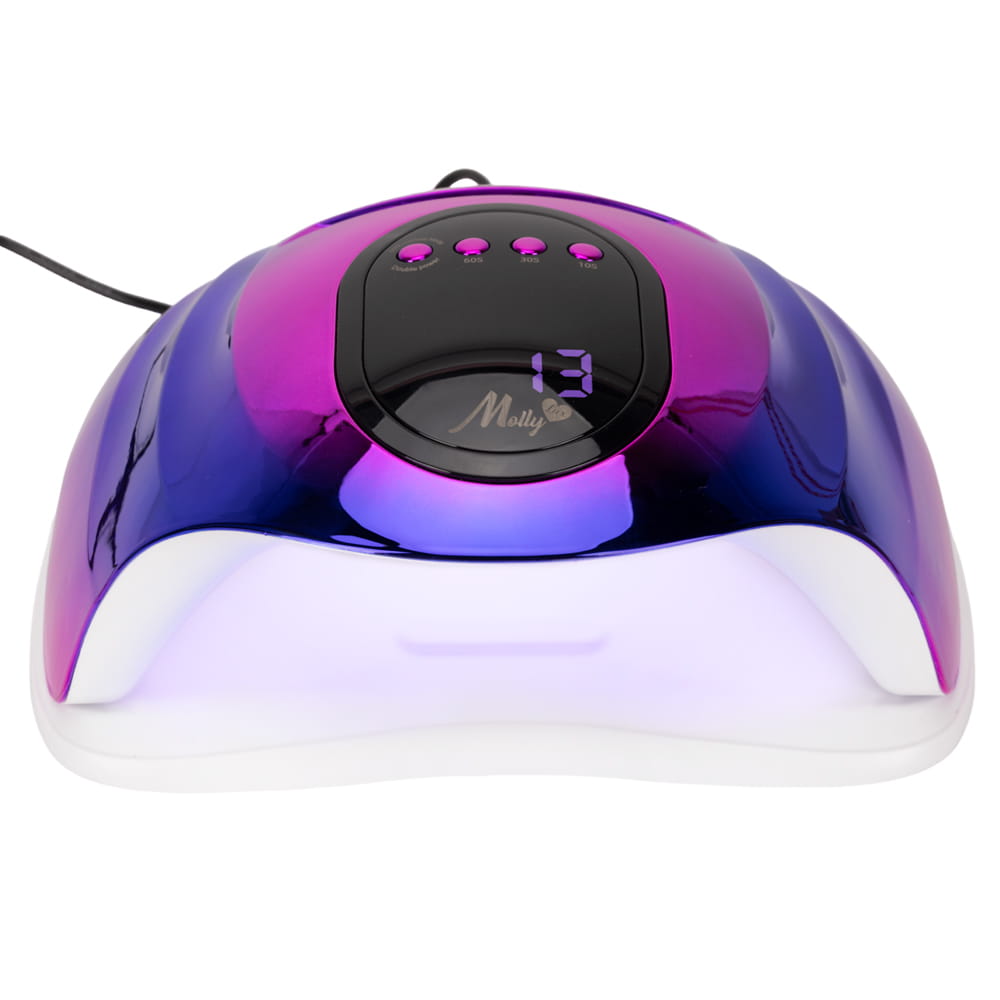 Lampa do paznokci UV/LED 150W do lakierów hybrydowych żelowych fioletowe ombre MollyLux Z9