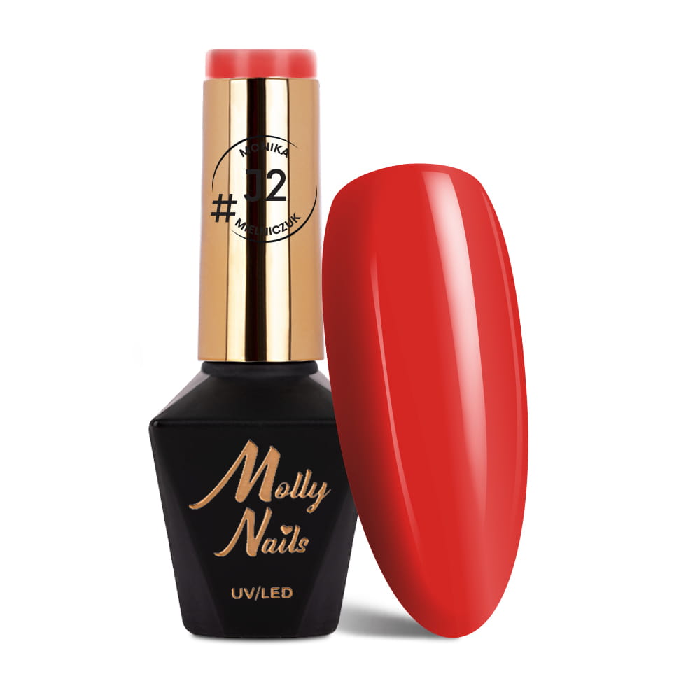 Lakier hybrydowy LED/UV Gel Polish Molly Nails #Juicy by Monika Mielniczuk #J2 HEMA/Di-HEMA free 8g