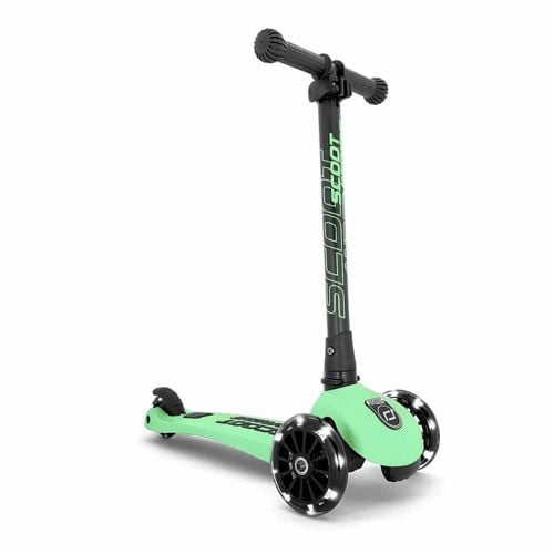 ScootandRide Highwaykick 3 Led - składana hulajnoga z ledowymi kółkami-Kiwi