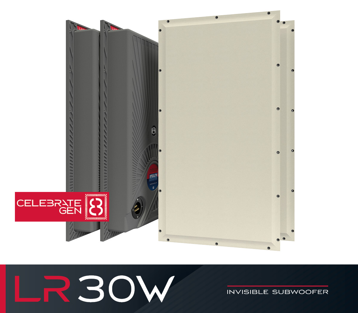 Stealth acoustics lr30w (linearadiance) – całkowicie niewidzialny subwoofer o potężnym brzmieniu