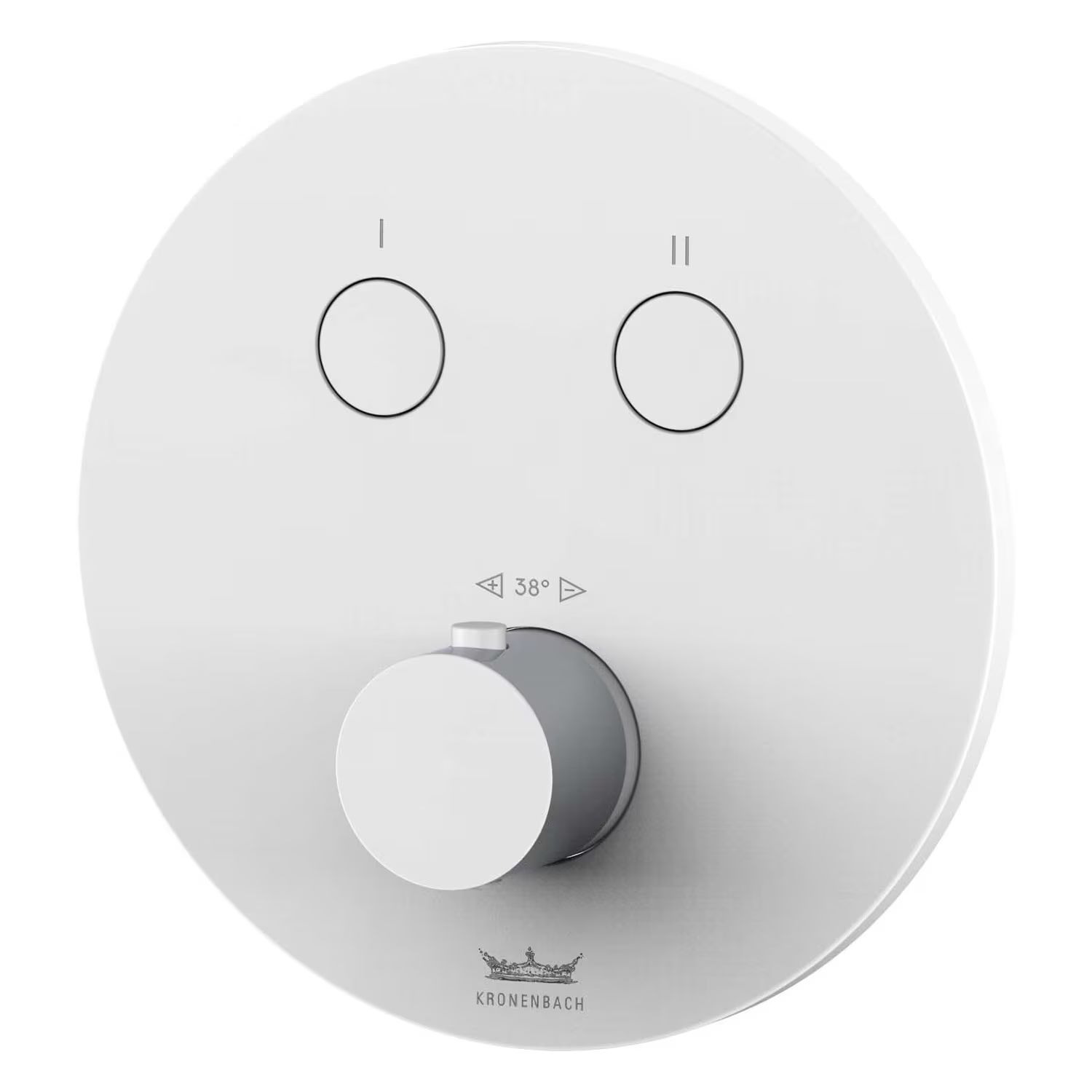 Darmowa Dostawa - Bateria wannowo-prysznicowa podtynkowa z termostatem biała Kronenbach Smart Push 19044002WM