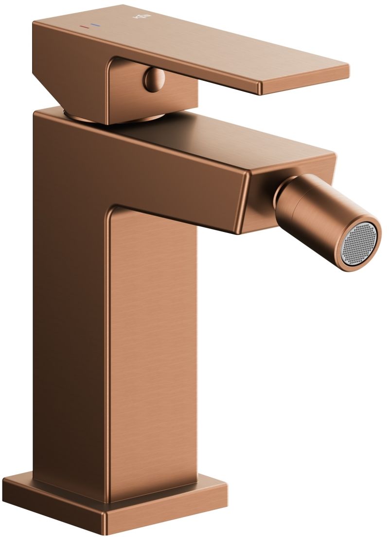 Darmowa Dostawa - Bateria bidetowa stojąca miedź KFA Armatura Logon Brushed Rose Gold 513701534