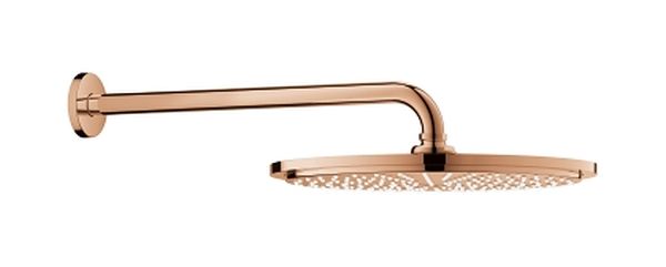 Darmowa Dostawa - Deszczownica z ramieniem 31x31 cm okrągła warm sunset Grohe Rainshower 26066DA0