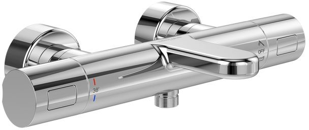 Darmowa Dostawa - Bateria wannowo-prysznicowa ścienna z termostatem chrom Villeroy & Boch Universal Taps & Fittings TVT00000100061