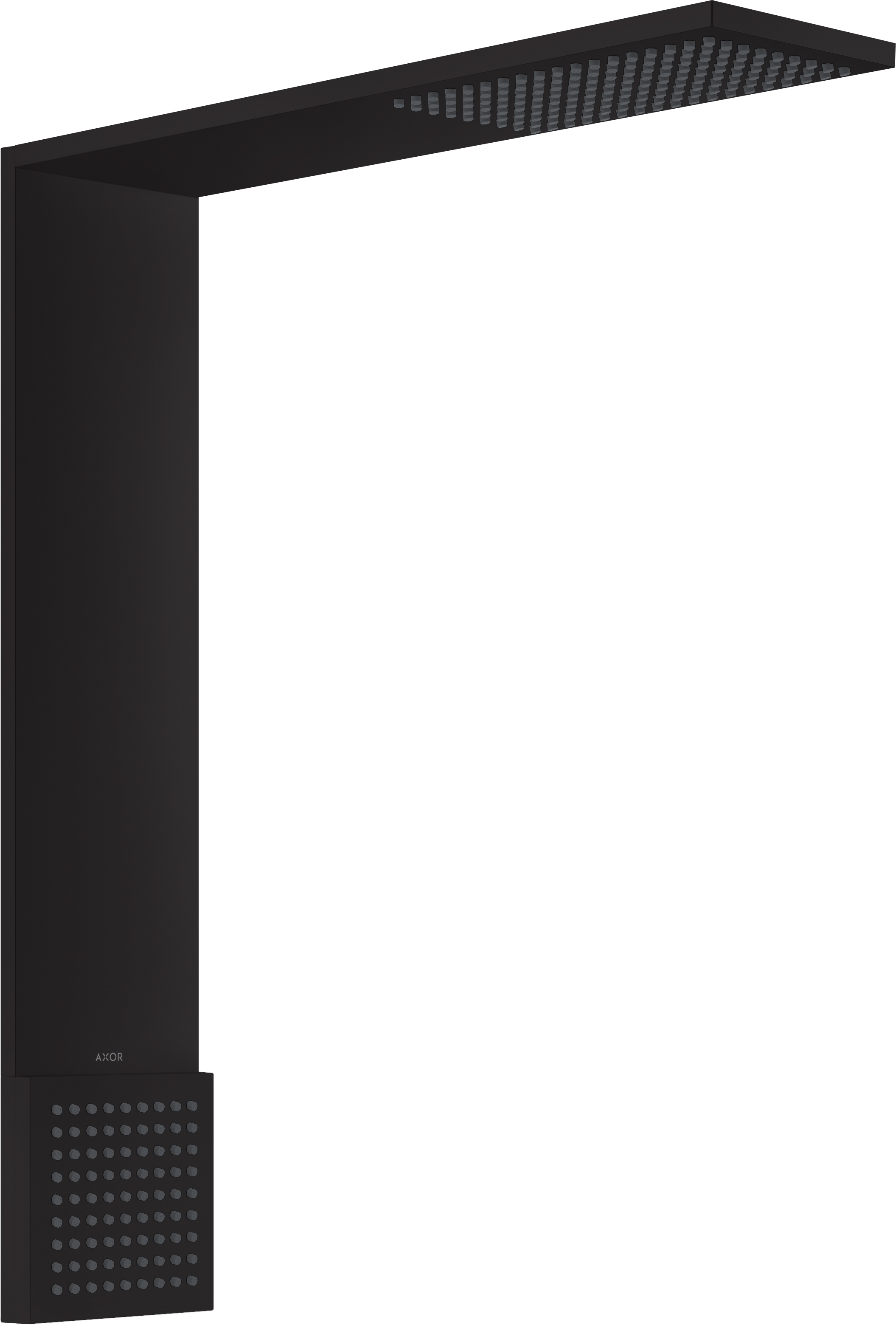 Darmowa Dostawa - Deszczownica z ramieniem 42.4x11 cm prostokątna czarna Axor ShowerComposition 12593670