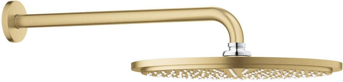 Darmowa Dostawa - Deszczownica z ramieniem 31x31 cm okrągła brushed cool sunrise Grohe Rainshower 26066GN0