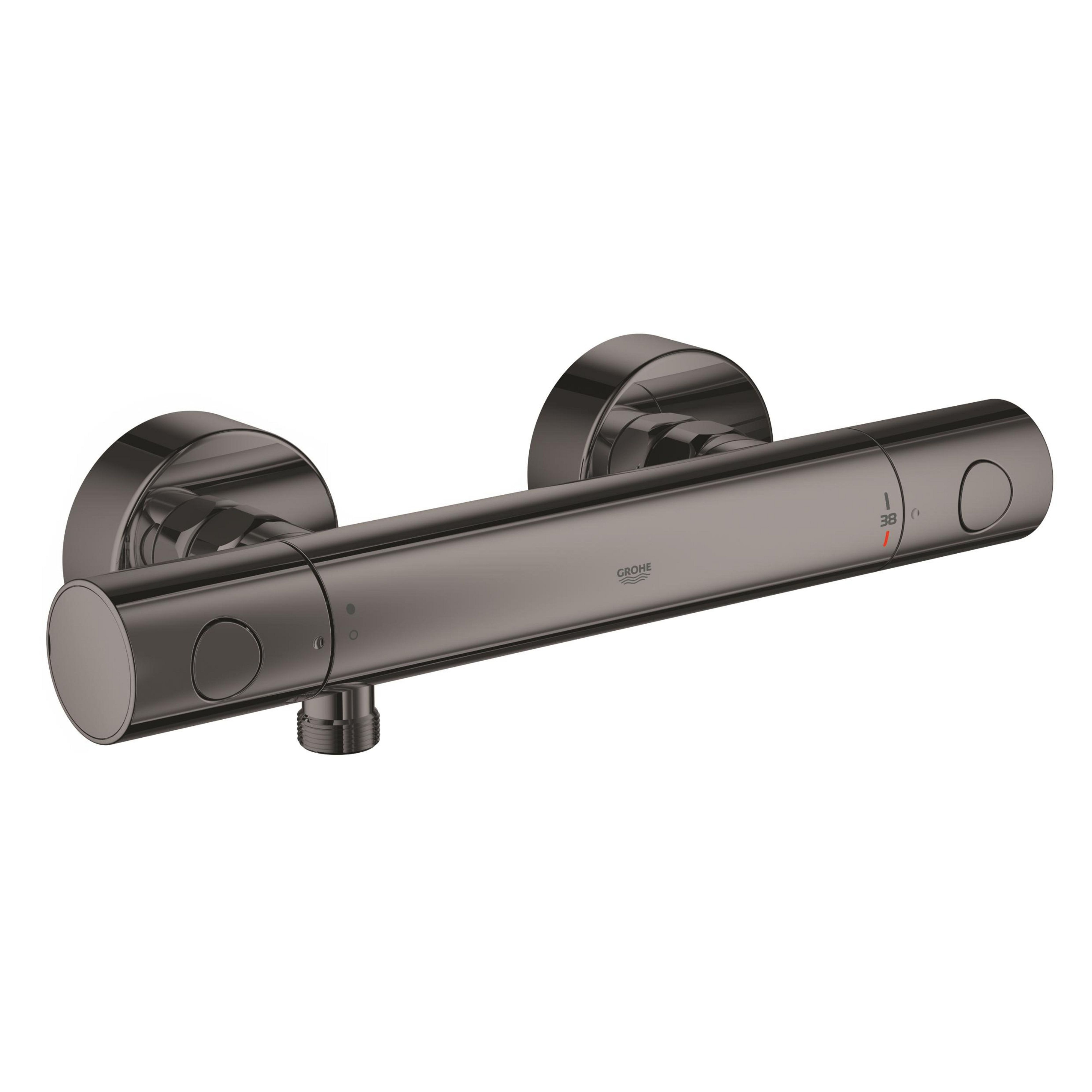 Darmowa Dostawa - Bateria prysznicowa ścienna z termostatem czarna Grohe Grohtherm 1000 Cosmopolitan M 34065A02