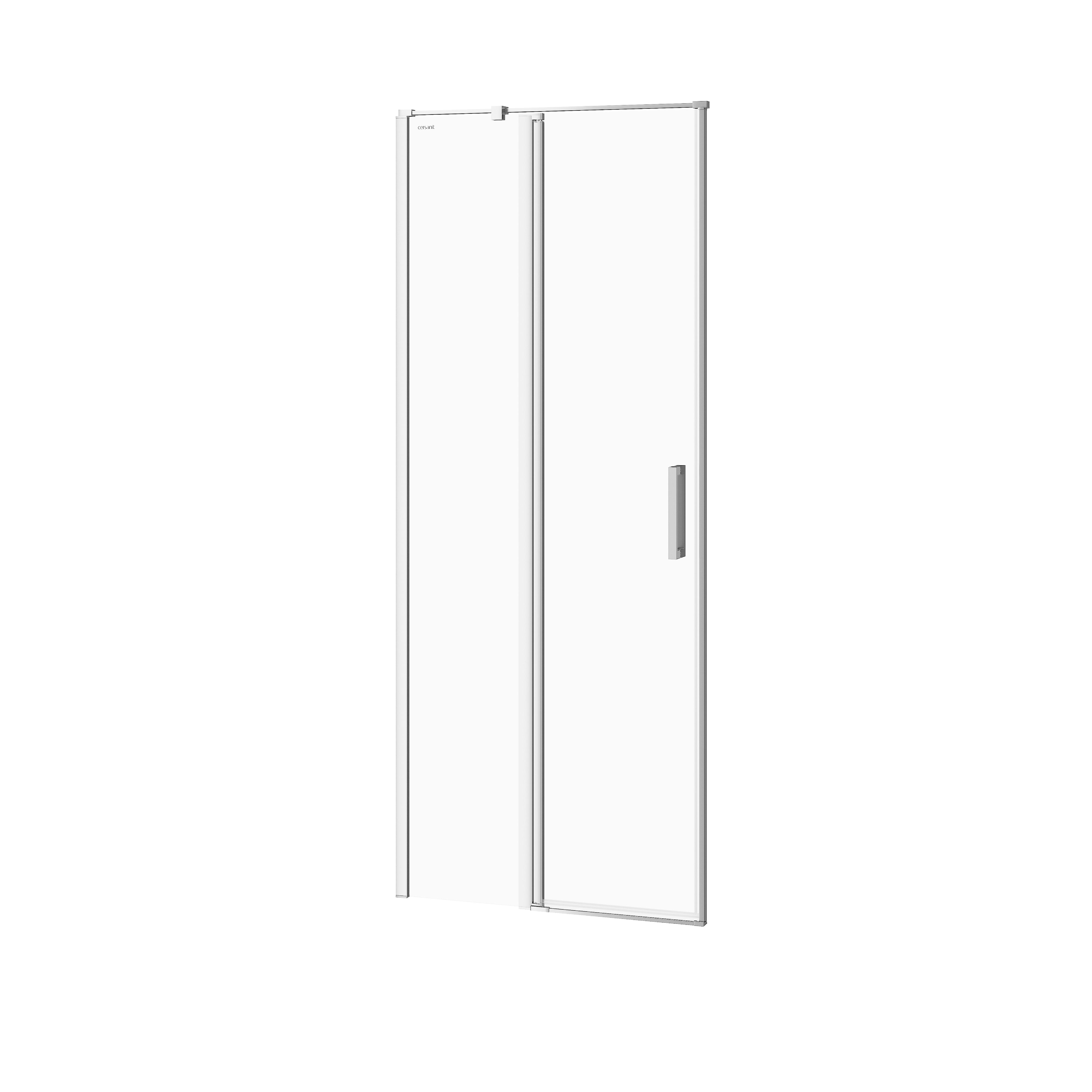 Darmowa Dostawa - Drzwi prysznicowe 80 cm uchylne chrom połysk/szkło przezroczyste Cersanit Moduo S162003