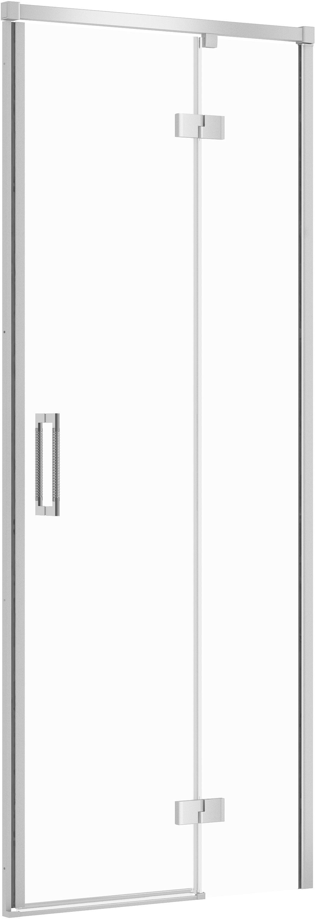 Darmowa Dostawa - Drzwi prysznicowe 80 cm uchylne chrom połysk/szkło przezroczyste Cersanit Larga S932115
