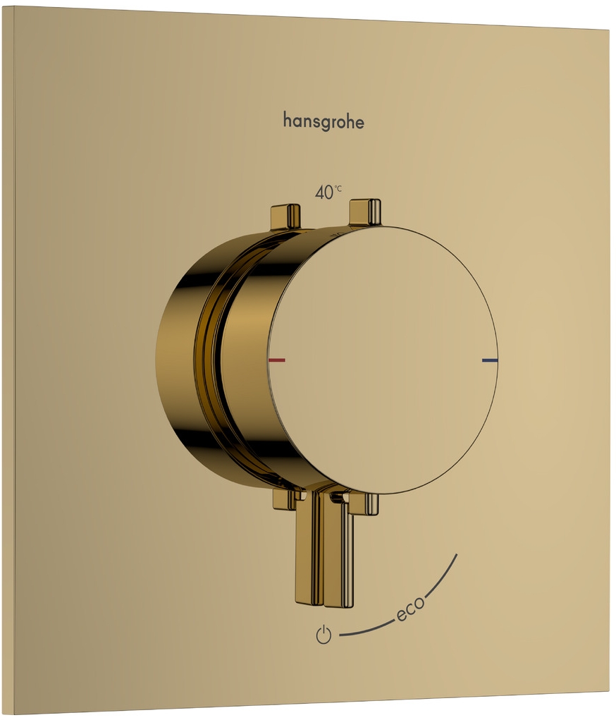 Darmowa Dostawa - Bateria prysznicowa podtynkowa z termostatem złota Hansgrohe Ecostat Comfort E 33710990