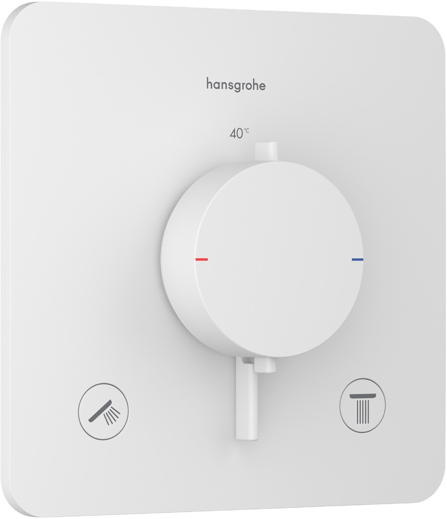 Darmowa Dostawa - Bateria wannowo-prysznicowa podtynkowa z termostatem biała Hansgrohe Ecostat Comfort Q 33713700