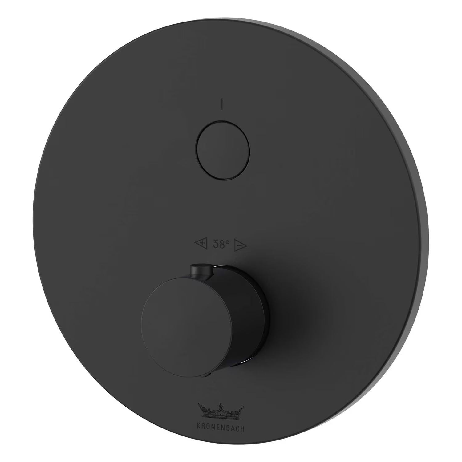 Darmowa Dostawa - Bateria prysznicowa podtynkowa z termostatem czarna Kronenbach Smart Push 19044001SM