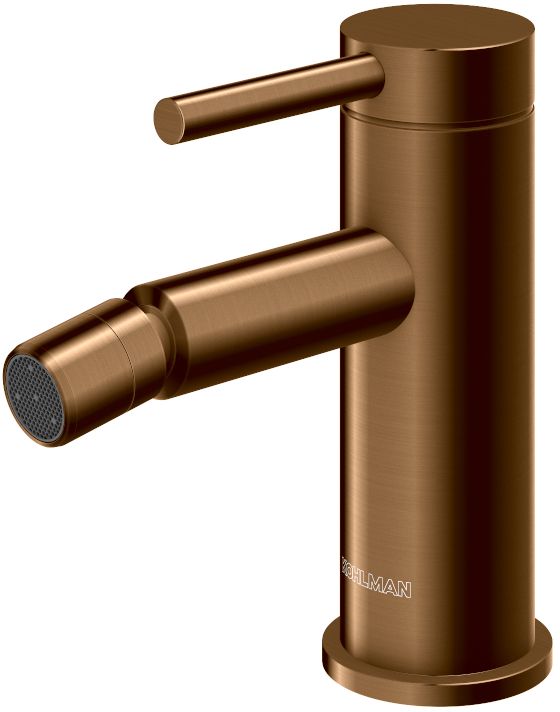 Darmowa Dostawa - Bateria bidetowa stojąca miedź Kohlman Axel Brushed Copper QB130ABC