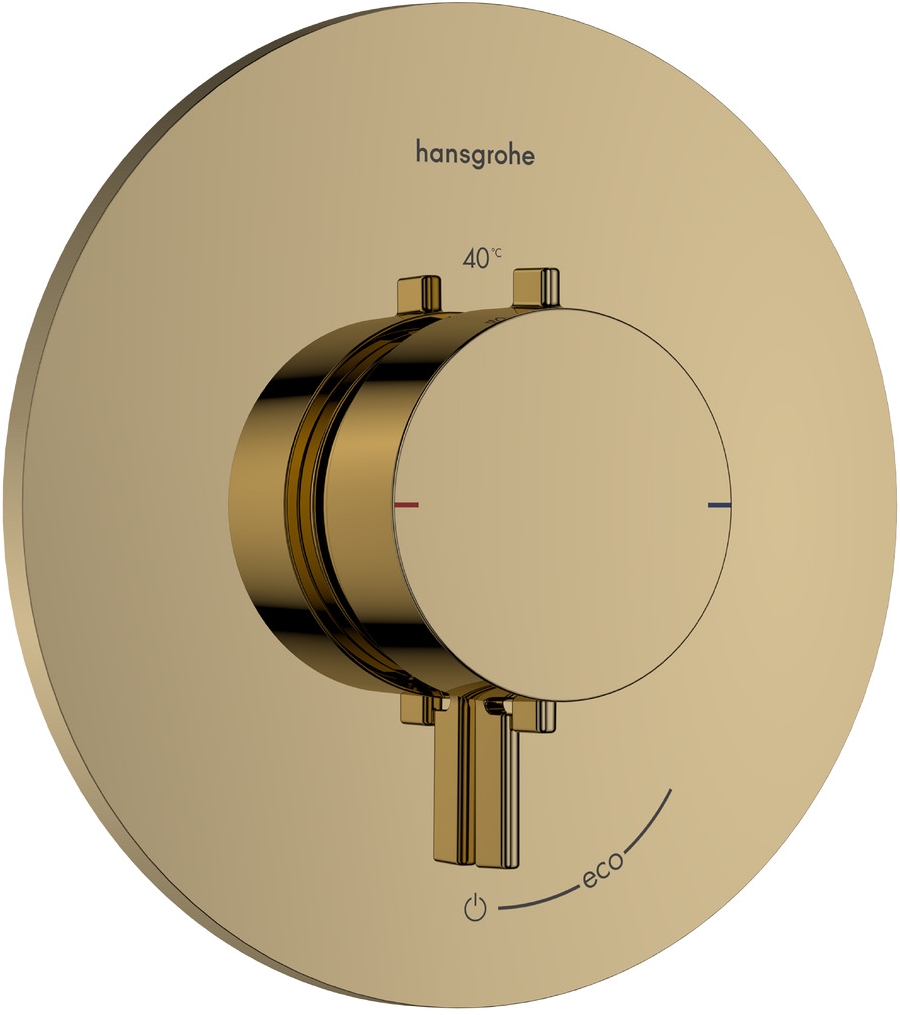 Darmowa Dostawa - Bateria prysznicowa podtynkowa z termostatem złota Hansgrohe Ecostat Comfort S 33714990