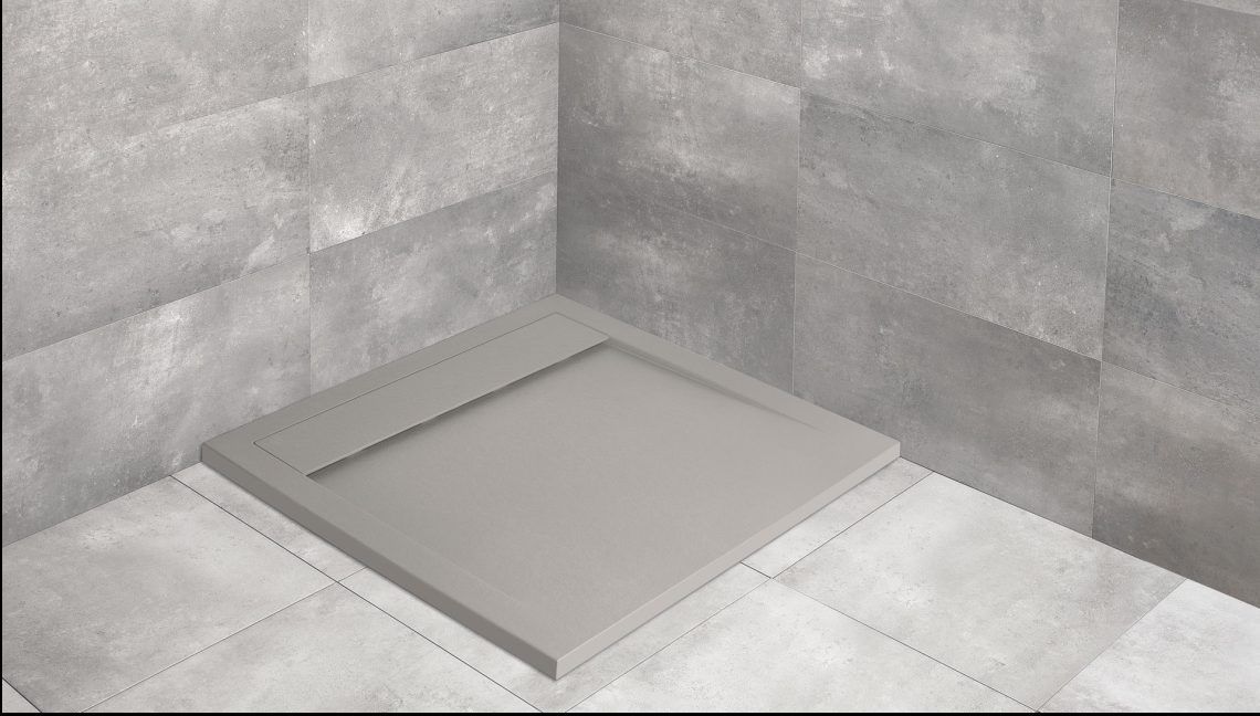 Darmowa Dostawa - Brodzik prostokątny 150x80 cm cement Radaway Teos F HTF1508074