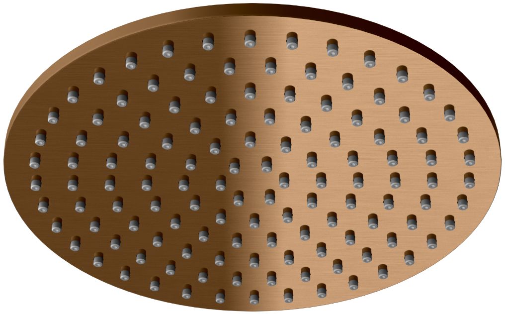 Darmowa Dostawa - Deszczownica 25x25 cm okrągła miedź Kohlman Axel Brushed Copper R25EBC