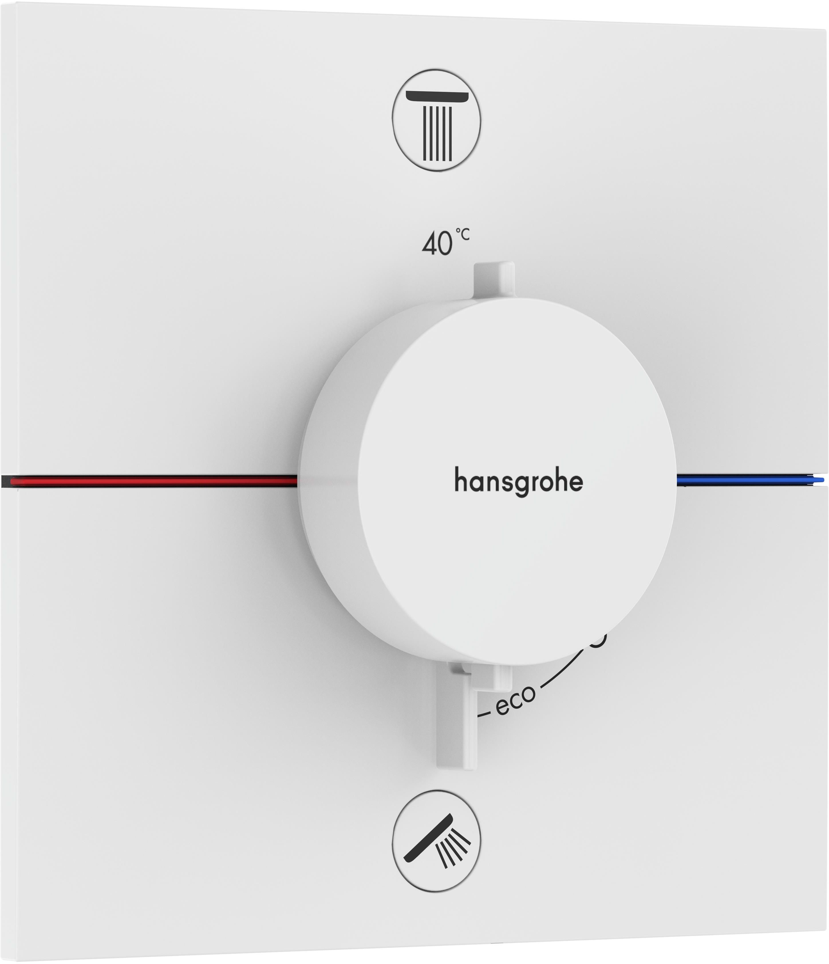 Darmowa Dostawa - Bateria wannowo-prysznicowa podtynkowa biała Hansgrohe ShowerSelect Comfort E 15572700