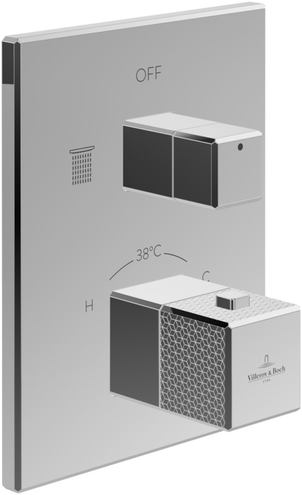 Darmowa Dostawa - Bateria wannowo-prysznicowa podtynkowa termostatyczna chrom Villeroy & Boch Mettlach TVS12600300061