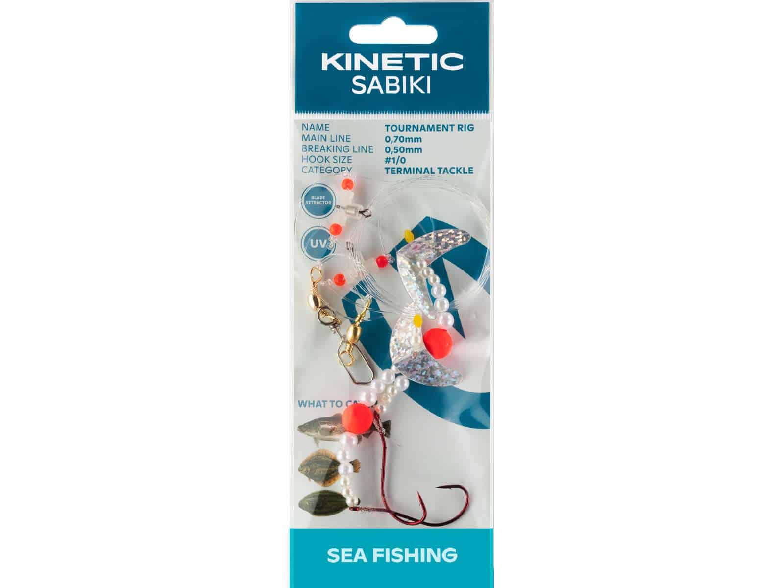 Kinetic Zestaw surfcastingowy tournament Rozm 1/0 Pink Pearl Silver