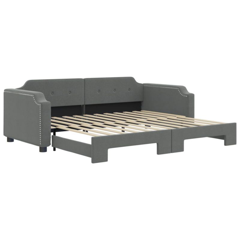Sofa rozkładana WaszeMeble 90x190 cm Ciemnoszary tkanina WM-3197645 1 szt.