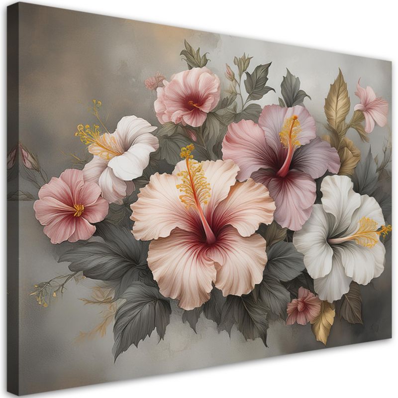 Obraz do salonu sypialni Feeby Różowy Kwiat Natura 120x80 cm 1szt